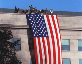 FLAG ABOVE THE PENTAGON